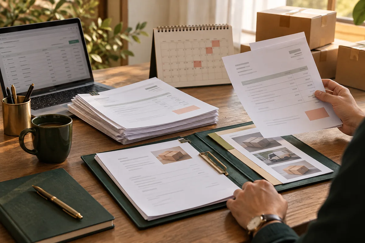 Factures impayées et preuve d’exécution : factures abstraites en attente, calendrier et dossier de commande
